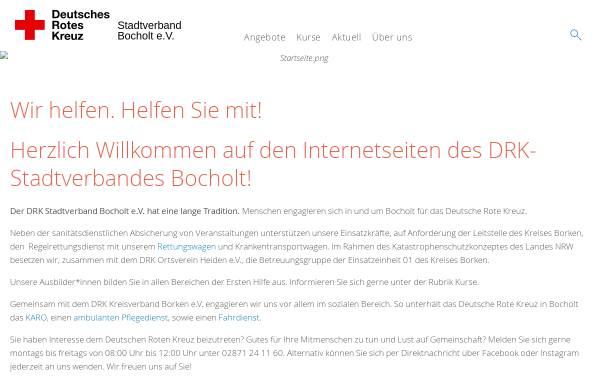 Vorschau von www.drk-bocholt.de, DRK Kreisverband Bocholt e.V.