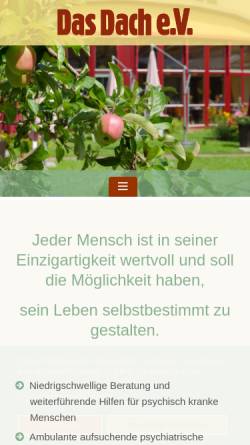 Vorschau der mobilen Webseite www.das-dach-ev.de, Das Dach e.V.