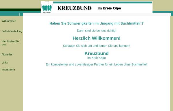 Vorschau von www.kreuzbund-kreis-olpe.de, Kreuzbund e.V. im Kreis Olpe