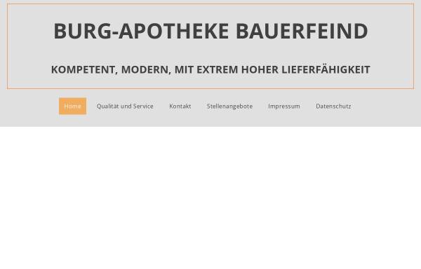 Vorschau von www.burg-apotheke-bauerfeind.de, Burg-Apotheke-Bauerfeind in Altena