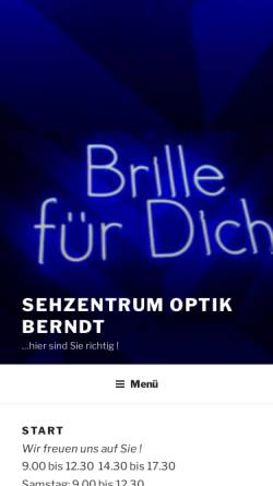Vorschau der mobilen Webseite optik-berndt.de, Optik Berndt