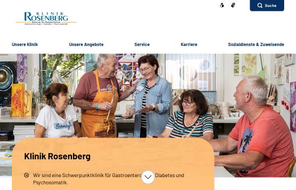 Vorschau von www.klinik-rosenberg.de, Klinik Rosenberg