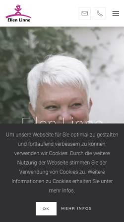 Vorschau der mobilen Webseite ellen-linne.de, Ellen Linne