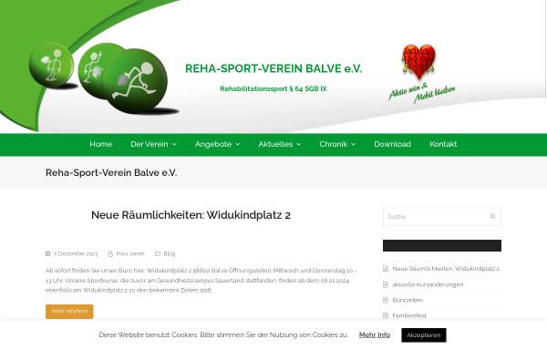 Vorschau von www.reha-sport-verein-balve.de, Reha-Sport-Verein Balve e.V.