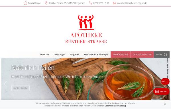 Vorschau von www.apotheke-ruenther-str.de, Apotheke-Rünther-Straße