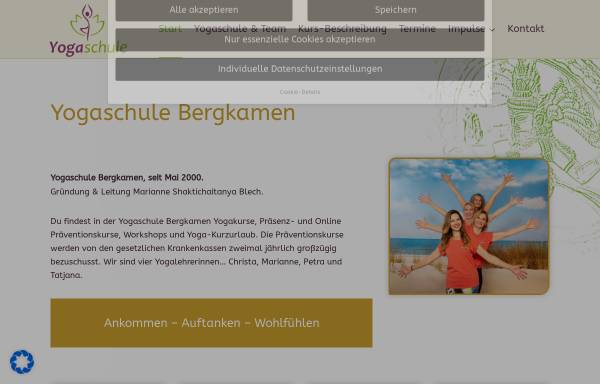 Vorschau von www.yogaschule-bindu.de, Yogaschule Bindu