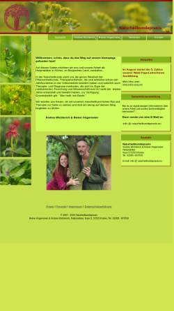 Vorschau der mobilen Webseite www.naturheilkundepraxis.eu, Andrea Wichterich & Reiner Angermeier, Naturheilkundepraxis