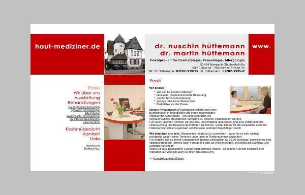 Vorschau von www.haut-mediziner.de, Privatpraxis Dr. Nuschin & Dr. Martin Hüttemann