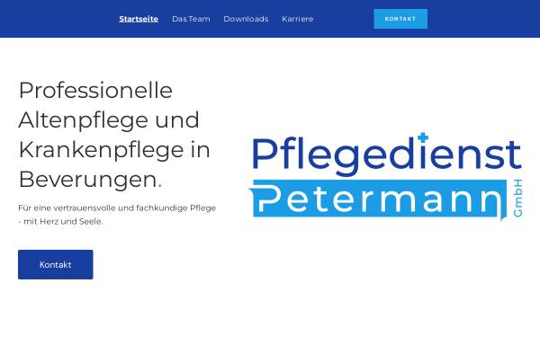 Vorschau von www.pflegedienst-petermann.de, Pflegedienst Petermann, Häusliche Senioren- und Krankenbetreuung