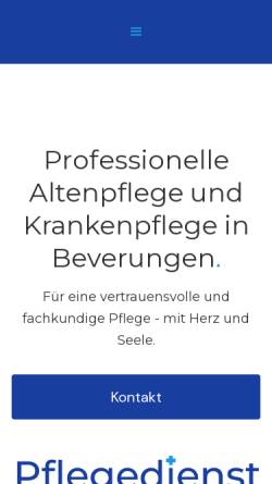 Vorschau der mobilen Webseite www.pflegedienst-petermann.de, Pflegedienst Petermann, Häusliche Senioren- und Krankenbetreuung