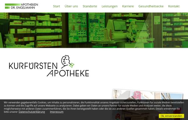 Vorschau von www.kurfuersten-apotheke.de, Kurfürsten Apotheke Brühl