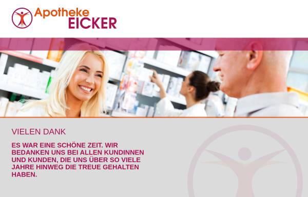 Vorschau von www.apotheke-eicker.de, Alte Apotheke Dr. Carl Eicker, Bünde