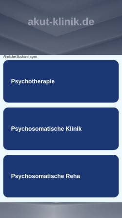 Vorschau der mobilen Webseite www.akut-klinik.de, St. Nikolaus-Hospital Büren