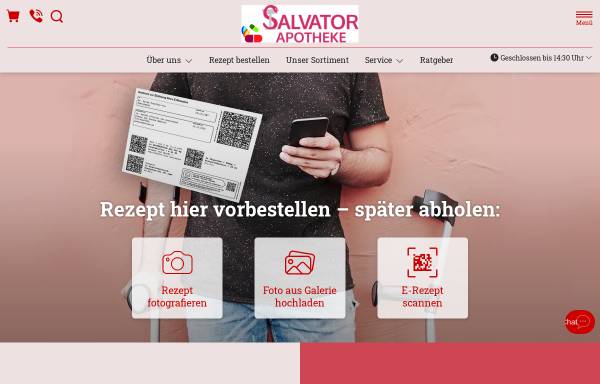 Vorschau von www.salvator-apotheke.de, Salvator Apotheke