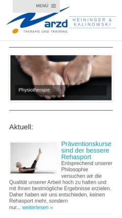 Vorschau der mobilen Webseite arzd.de, Ambulantes Rehabilitations-Zentrum