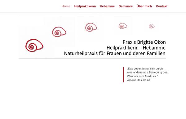 Vorschau von www.praxis-brigitte-okon.de, Brigitte Okon, Hebamme und Heilpraktikerin