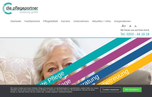 Vorschau von www.die-pflegepartner.de, die pflegepartner duisburg gmbh