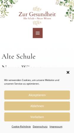 Vorschau der mobilen Webseite zurgesundheit.de, Naturheilpraxis Pohlmann