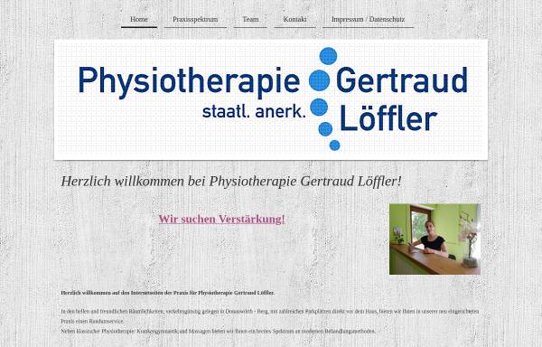 Vorschau von www.physio-loeffler.de, Physiotherapie Gertraud Löffler