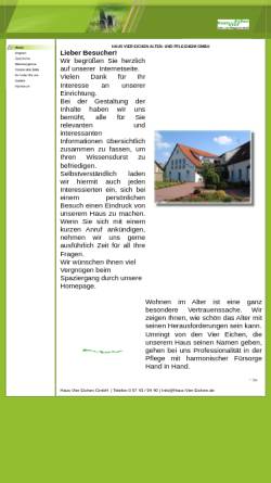 Vorschau der mobilen Webseite www.haus-vier-eichen.de, Haus Vier Eichen GmbH