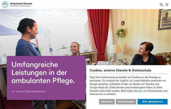 Vorschau von www.ambulante-dienste-gelsenkirchen.de, Ambulante Dienste