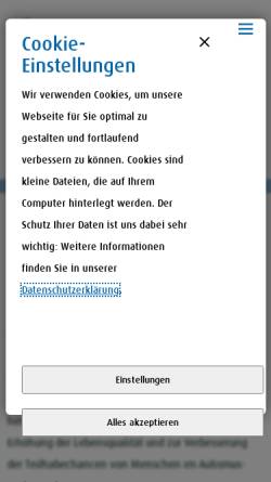 Vorschau der mobilen Webseite www.autea.de, AUTEA gGmbH