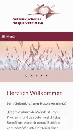 Vorschau der mobilen Webseite gelsenkirchener-hospiz-verein.de, Hospiz-Verein e. V.