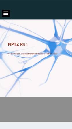 Vorschau der mobilen Webseite www.nptz-ruhr.de, Neurologisch-Psychotherapeutisches Zentrum Wanne
