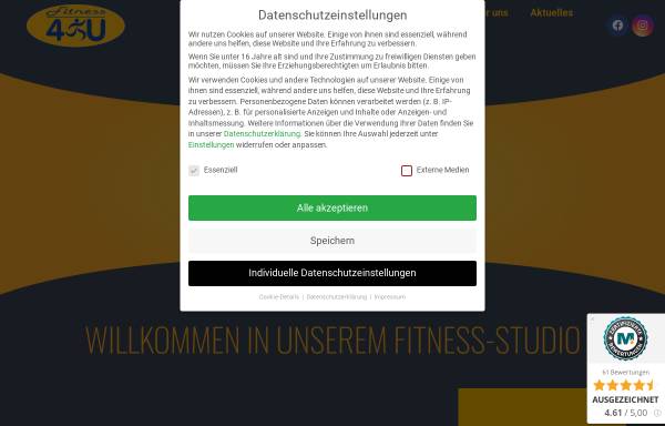 Vorschau von www.fitness4-u.de, Fitness4-U, Andreas Haugwitz