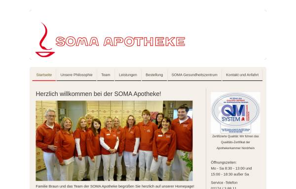 Vorschau von www.soma-apotheke.de, Soma Apotheke