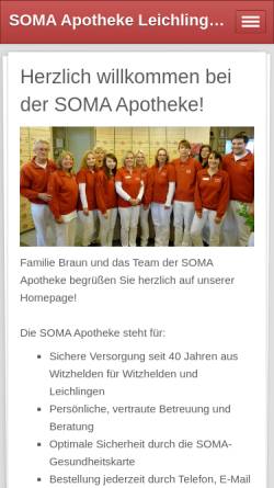 Vorschau der mobilen Webseite www.soma-apotheke.de, Soma Apotheke