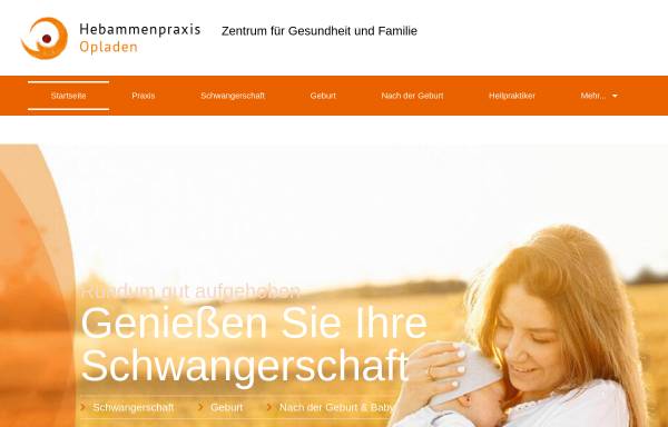 Vorschau von www.hebammenpraxis-opladen.de, Hebammenpraxis Opladen - Zentrum für Gesundheit und Familie