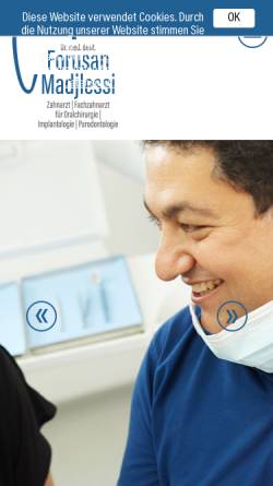 Vorschau der mobilen Webseite www.zahnarzt-lippstadt.de, Dr. med. dent. Forusan Madjlessi, Zahnarzt und Fachzahnarzt für Oralchirurgie
