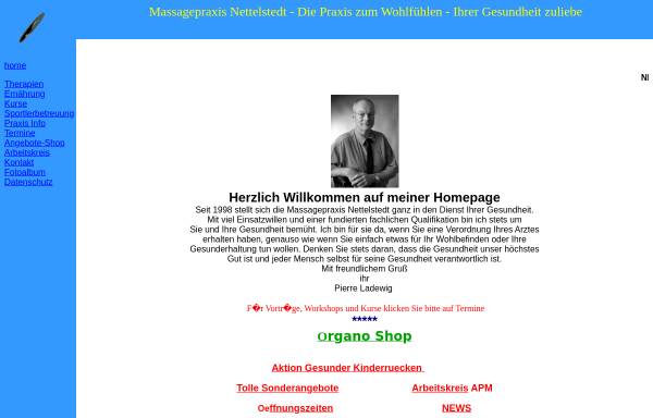Vorschau von www.ladewig-massage.de, Pierre Ladewig, Massasgepraxis