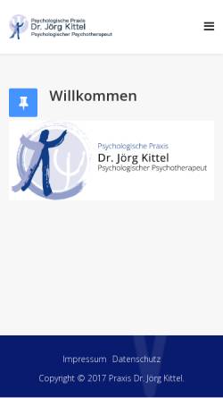 Vorschau der mobilen Webseite www.praxis-kittel.de, Psychologische Praxis Jörg Kittel