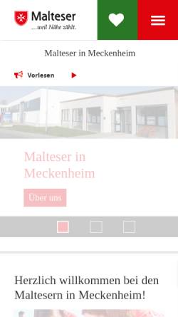 Vorschau der mobilen Webseite www.malteser-meckenheim.de, Malteser Hilfsdienst e.V. Meckenheim