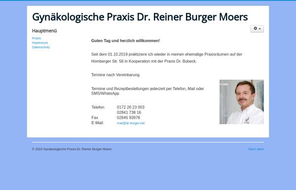 Vorschau von www.dr-r-burger.de, Dr. Reiner Burger