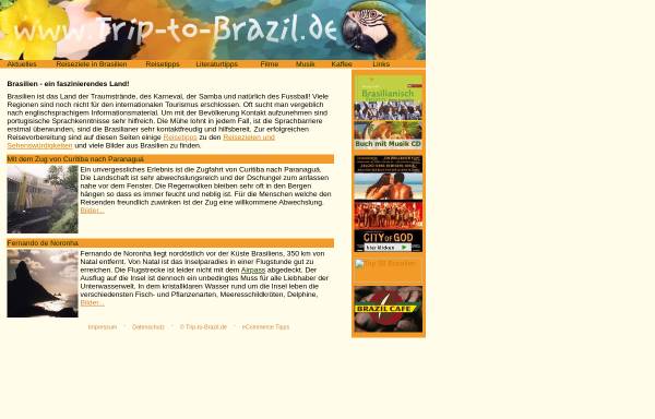 Vorschau von www.trip-to-brazil.de, Trip to Brasil