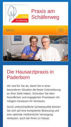 Vorschau der mobilen Webseite www.boesenecker.de, Dr. med. Arnd Bösenecker, Facharzt für Allgemeinmedizin