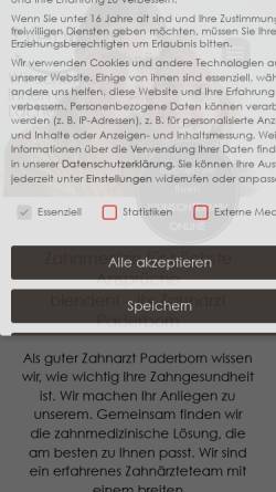 Vorschau der mobilen Webseite blendent.de, Blendent Zahnärzte