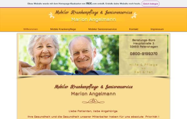 Mobiler Krankenpflege- und Seniorenservice, Inhaberin Marion Angelmann