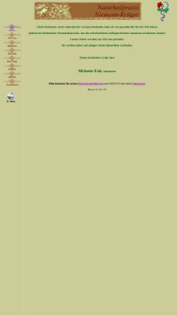 Vorschau der mobilen Webseite www.naturheil-praxis.de, Naturheilpraxis Niemann-Krüger, Inhaberin Melanie Enk