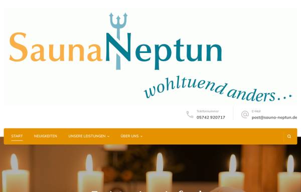 Vorschau von sauna-neptun.de, Sauna Neptun, Inhaber Jürgen Grobstich