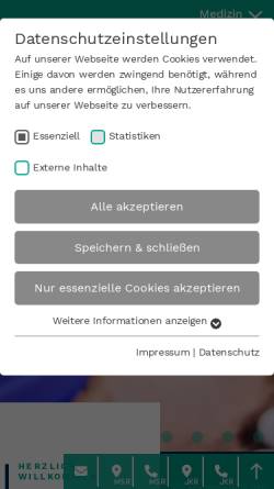 Vorschau der mobilen Webseite www.mathias-spital.de, Stiftung Mathias-Spital Rheine