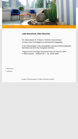 Vorschau der mobilen Webseite www.dr-fehlauer.de, Zahnarzt-Praxis Dr. Fehlauer