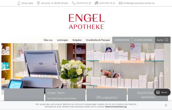 Vorschau von www.engel-apotheke-senden.de, Engel-Apotheke