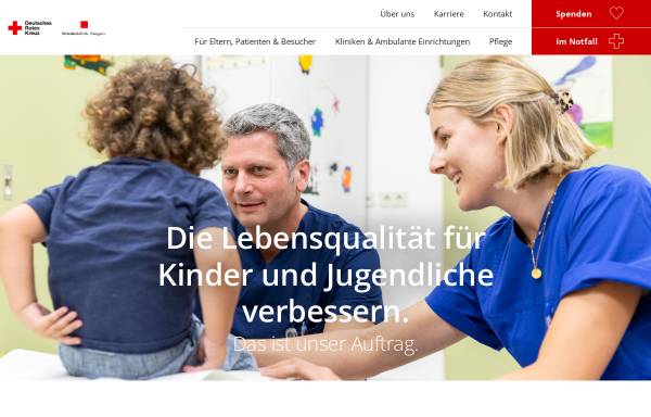Vorschau von www.drk-kinderklinik.de, DRK-Kinderklinik Siegen gGmbH