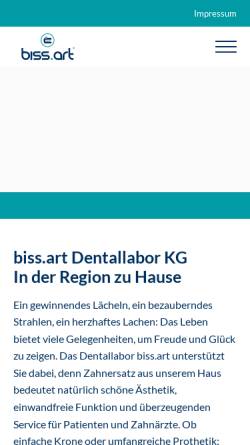 Vorschau der mobilen Webseite www.strunk-siegen.de, Strunk Zahntechnik GmbH