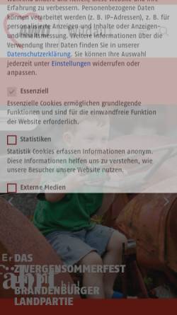 Vorschau der mobilen Webseite www.seniorenheim-wildau.de, Seniorenheime Wildau
