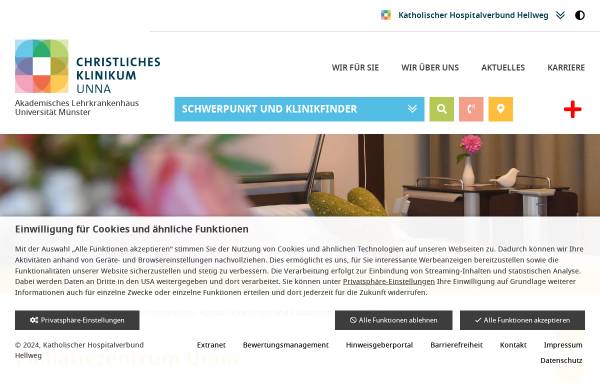 Vorschau von www.palliativunna.de, Palliativstation am Katharinen-Hospital Unna